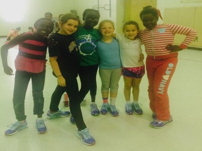 High Point Students Say Thanks for New Running Shoes