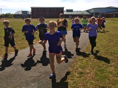 Bond Reaches Beyond Track at Rockingham School